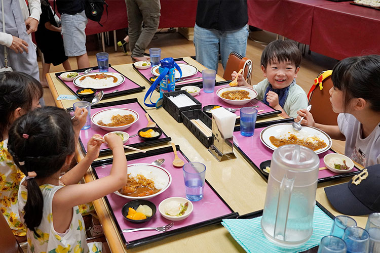 子ども食堂開催の様子